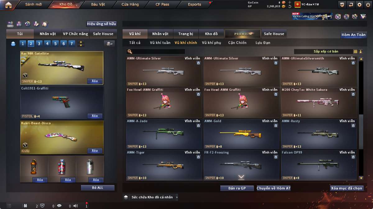shop acc cf uy tin gia re